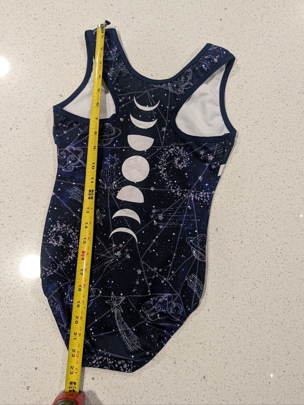 CELESTIAL GALAXY Destira Gymnastics Dance Leotard Extra Large MOON PHASE Zodiac - Picture 3 of 6